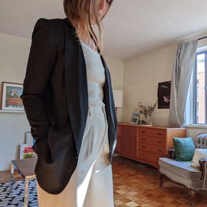 Helmut Lang double breasted lightweight wool blazer